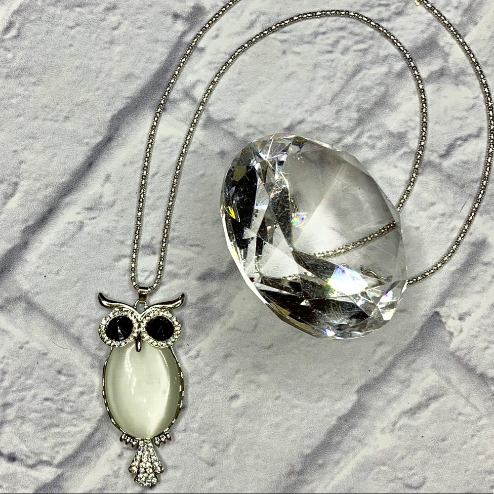 Opal Owl Pendant